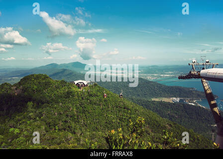 Téléphérique de Langkawi hills (Langkawi Geopark) en Malaisie Banque D'Images