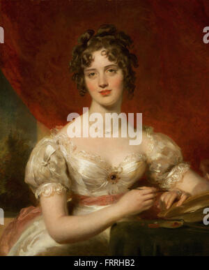 Thomas Lawrence - Portrait de Mary Anne Bloxam (plus tard Mme Frederick H. Hemming) Banque D'Images