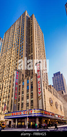 Le Radio City Music Hall Building, New York City, USA. Banque D'Images