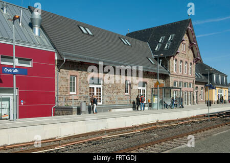 L'Allemagne, en Rhénanie du Nord-Westphalie, Rheinisch Bergischer Kreis, Overrath, Bahnhof, Baudenkmal Nr. 118 Banque D'Images