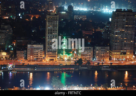 Le Caire - Egypte la nuit Banque D'Images