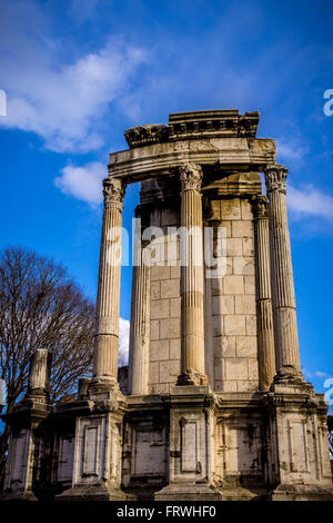 Temple de Vesta, le Forum Romain, Rome Banque D'Images