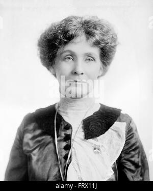 Emmeline Pankhurst, leader du mouvement des suffragettes britanniques, Mai 1912 Banque D'Images