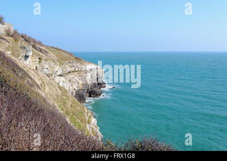 Swanage Dorset UK Tête Durlston Banque D'Images