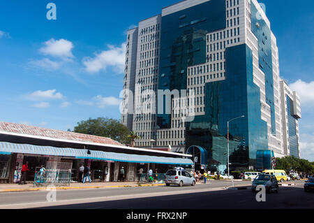 Bâtiment de la SSC, Sam Nujoma Street, CBD, Harare, Zimbabwe Banque D'Images