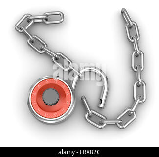 La sécurité , c'est un calculateur générée et 3d rendu photo. Banque D'Images