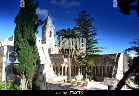 Pater Noster eglise au mont des Oliviers, Jérusalem, Israël Banque D'Images