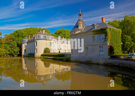 Château, 17ème siècle, Malicorne-sur-Sarthe, département Sarthe, Région Pays de la Loire, France, Europe Banque D'Images