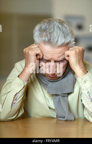 Vieillard malade Banque D'Images