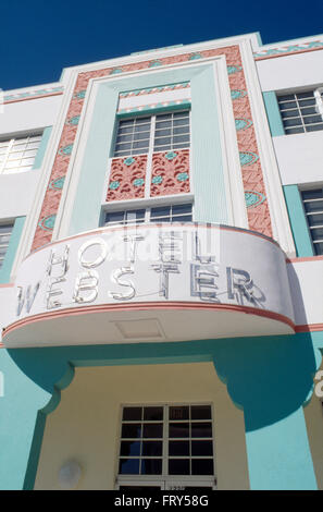 L'extérieur de l'hôtel Art déco, Webster à Miami, Floride Banque D'Images