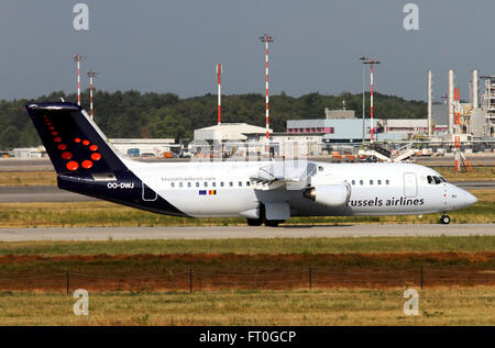 OO-DWJ, Brussels Airlines, British Aerospace BAE 146-300 Avro RJ100 Banque D'Images