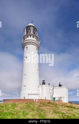 Phare de Flamborough Head, East Riding of Yorkshire, Angleterre, Royaume-Uni Banque D'Images