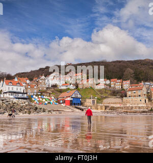 Runswick Bay, North Yorkshire, England, UK Banque D'Images