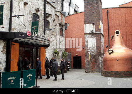 Ancienne distillerie Jameson whisky expérience Dublin Ireland Banque D'Images