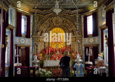 Senhor Santo Cristo dos Milagres. Couvent et chapelle de Notre-Dame de l'espérance. Ponta Delgada. L''île de São Miguel. Açores. Le Portugal. Banque D'Images