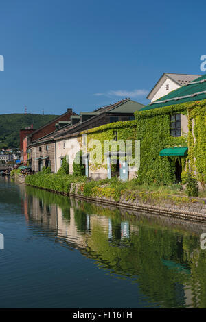 Canal d'Otaru, Hokkaido, Japon Banque D'Images