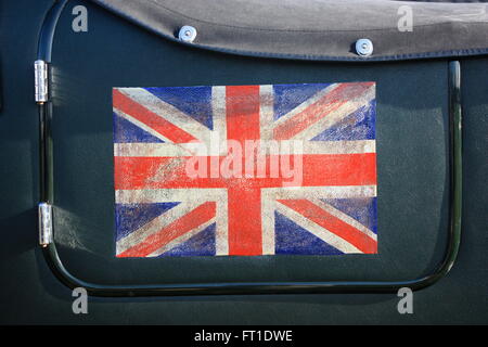 S'est évanoui Union Jack sur la porte d'un coureur de Bentley 1920 Banque D'Images
