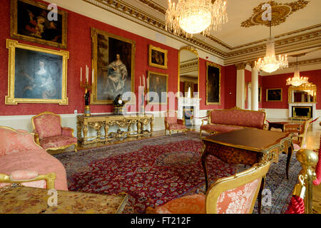 L'État salle de dessin, le château de Dublin, Dublin, République d'Irlande, Europe Banque D'Images