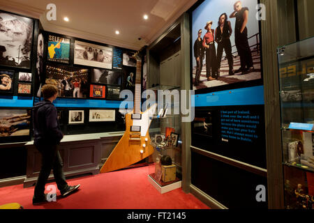 U2 : Made in Dublin exposition au petit Musée de Dublin, République d'Irlande, Europe Banque D'Images