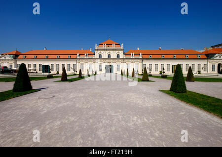 La partie inférieure du Palais du Belvédère à Vienne, Autriche, Europe Banque D'Images