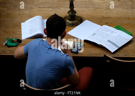 Vue aérienne d'un étudiant étranger Banque D'Images