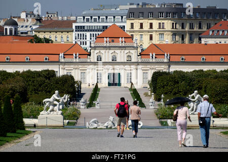 La partie inférieure du Palais du Belvédère à Vienne, Autriche, Europe Banque D'Images