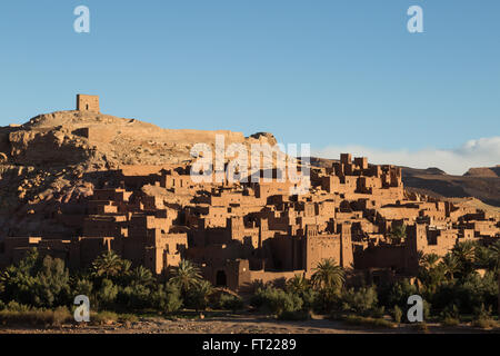 Une vue sur la kasbah d'Ait Benhaddou Banque D'Images