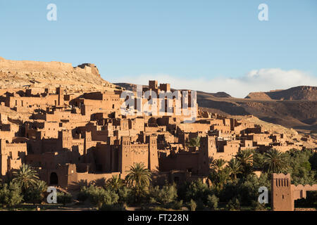 Une vue sur la kasbah d'Ait Benhaddou Banque D'Images