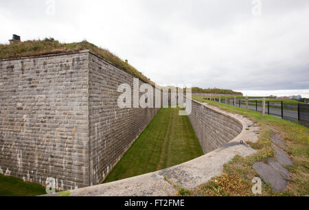 HALIFAX - Le 23 août 2013 : le Fort George (nommé d'après le Roi George II de Grande-bretagne) est le sommet de la colline de la Citadelle fortifiée, un Banque D'Images