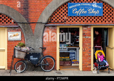 Café du Musée de la pêche de Brighton, Brighton, Sussex, UK Banque D'Images