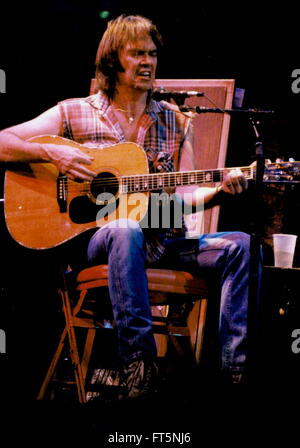 Neil Young New Jersey arena 9/27/1986 photo Michael Brito Banque D'Images