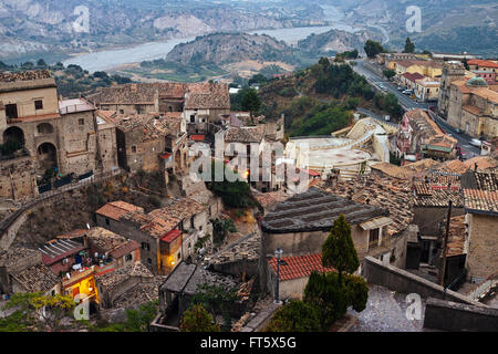 Historique de la ville italienne de Stilo Banque D'Images