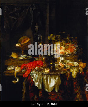 Abraham van Beyeren Banquet - Still Life - Los Angeles County Museum of Art Banque D'Images