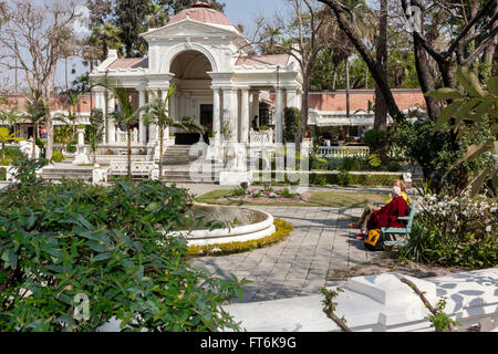 Népal, Katmandou. Jardin des rêves. Banque D'Images