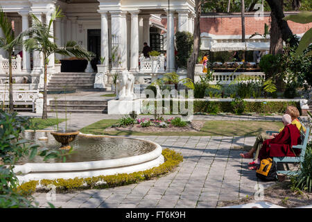 Népal, Katmandou. Jardin des rêves. Banque D'Images