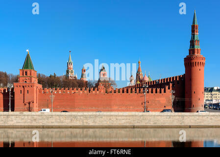 Le mur du Kremlin, Moscou, Russie Banque D'Images