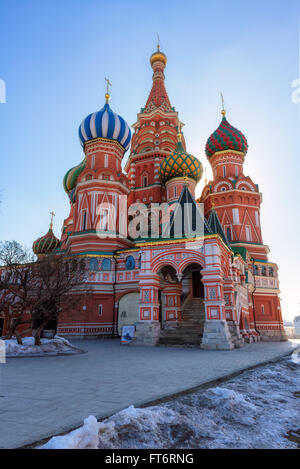 Cathédrale sur la Place Rouge à Moscou, Russie Banque D'Images
