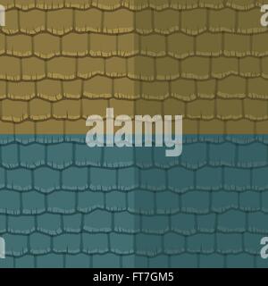 Seamless texture toiture en ardoise, deux couleurs. Vector illustration. Schéma de l'architecture Illustration de Vecteur
