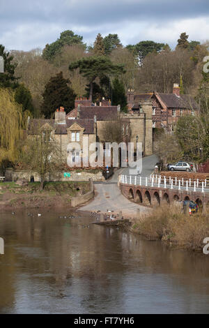 Photo shot sur un chemin de randonnée à travers une partie de Shropshire de Bewdley près de Kidderminster à Bridgnorth. Banque D'Images