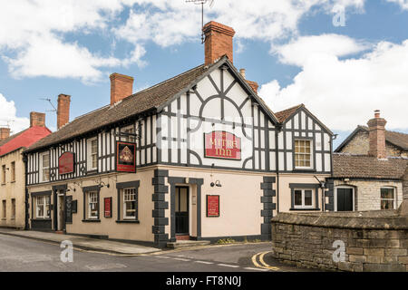 La mitre Inn Public House, Glastonbury, Somerset. Banque D'Images