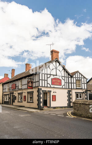 La mitre Inn Public House, Glastonbury, Somerset. Banque D'Images