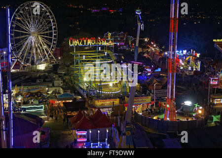 Paris, France. 25 mars, 2016. La Foire du Trône s'ouvre le 25 mars 2016, Paris, France Crédit : Bernard Menigault/Alamy Live News Banque D'Images