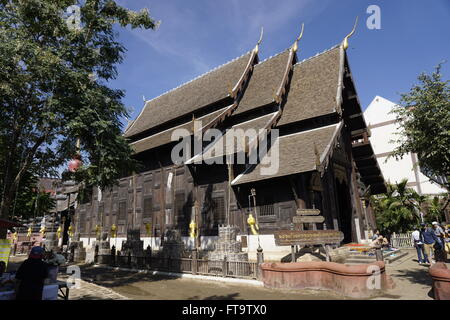 Wat Phan Tao dans Chiang Mai, Thaïlande Banque D'Images