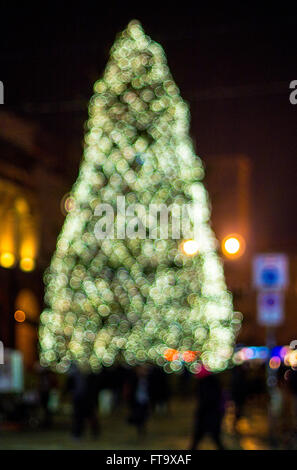 Noël en Italie Ville de nuit Banque D'Images