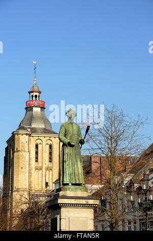 Statue de Jean-Pierre (également connu sous le nom de Jan Pieter Minckelers) avec l'éternel "burning flame'. Cette statue se trouve dans la marque Banque D'Images