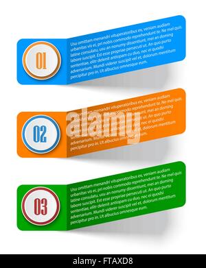 Colorful Web autocollants, étiquettes et autocollants Illustration de Vecteur