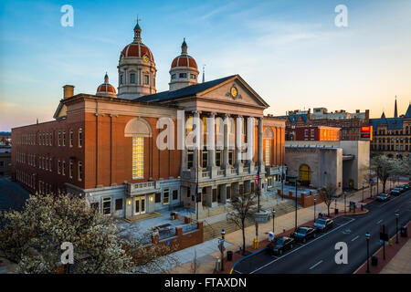 Vue sur le palais de justice du comté de York, à York, Pennsylvanie. Banque D'Images