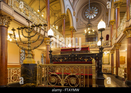 Intérieur de la synagogue historique sur Street à Brighton, Angleterre. Banque D'Images