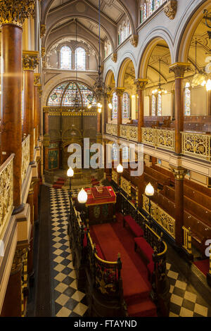 Intérieur de la synagogue historique sur Street à Brighton, Angleterre. Banque D'Images