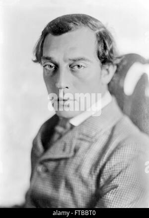 Buster Keaton. Portrait de la star du cinéma muet, Buster Keaton, dans 'Le Général'. Banque D'Images